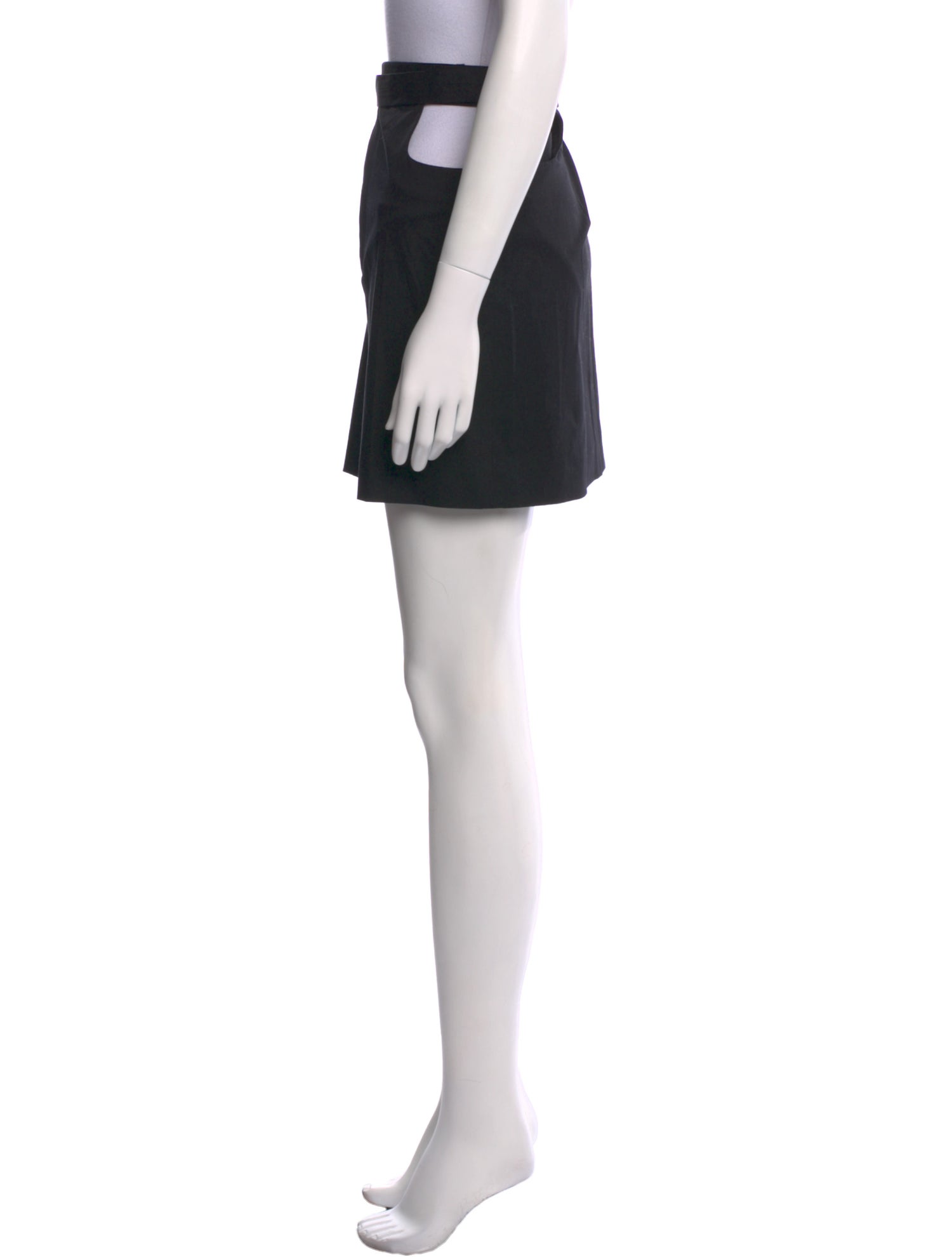 Helmut Lang Leather Trim Embellishment Mini Skirt w/ Tags