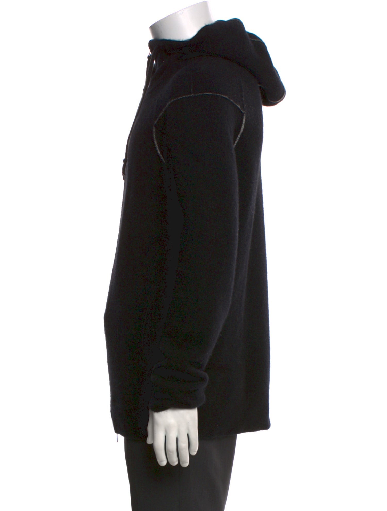Helmut Lang Cashmere Mock Neck Hoodie