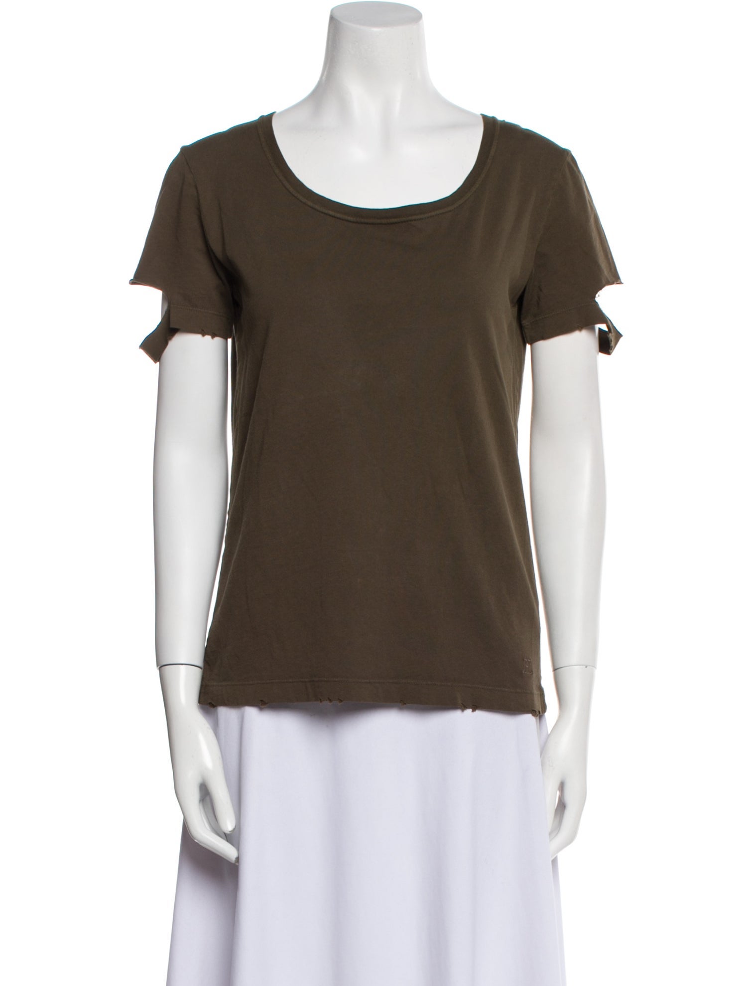 Helmut Lang Scoop Neck Short Sleeve T-Shirt
