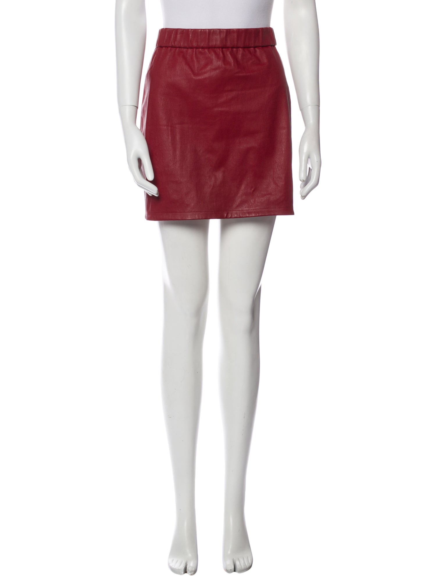 Helmut Lang Lamb Leather Mini Skirt