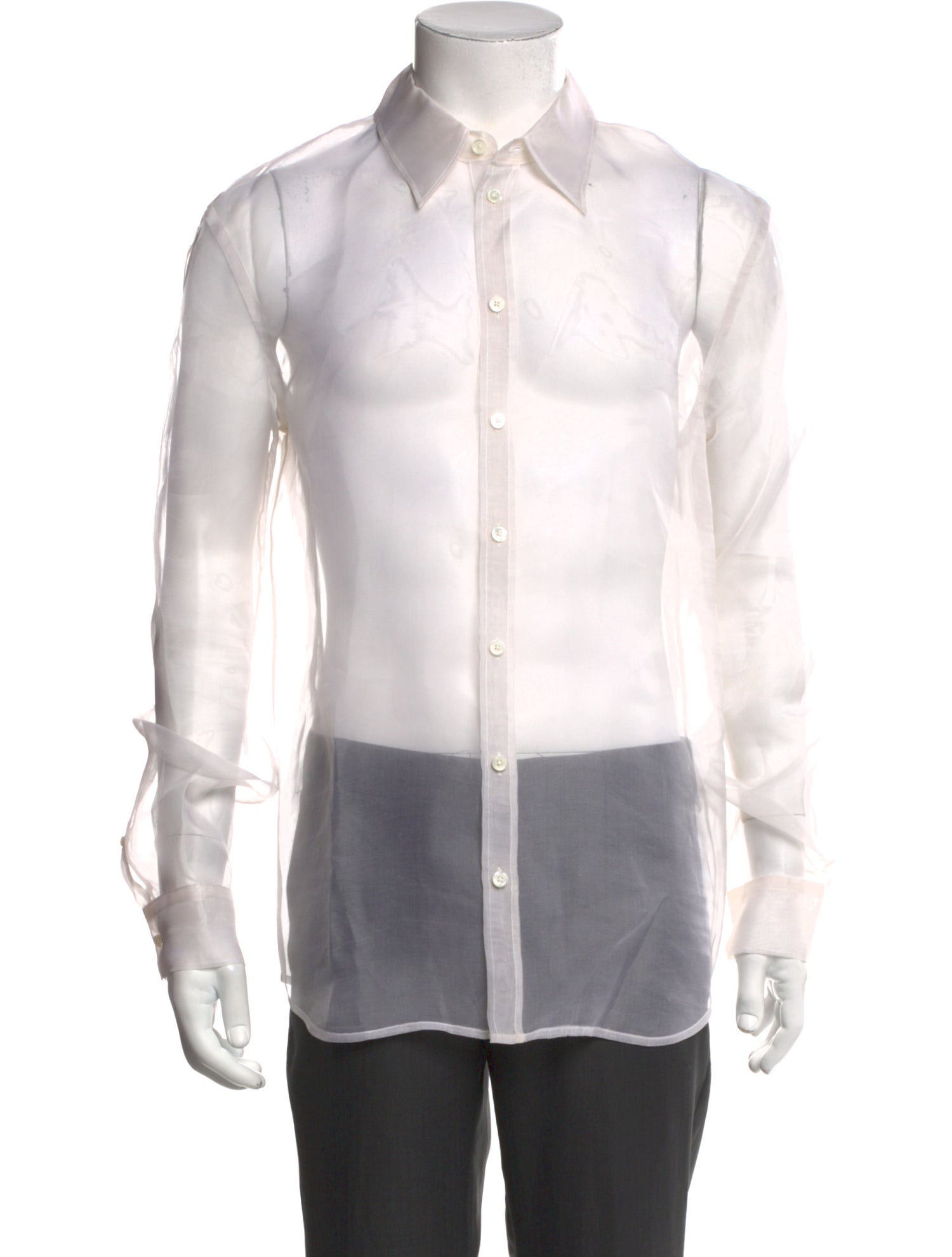 Helmut Lang Silk Long Sleeve Shirt