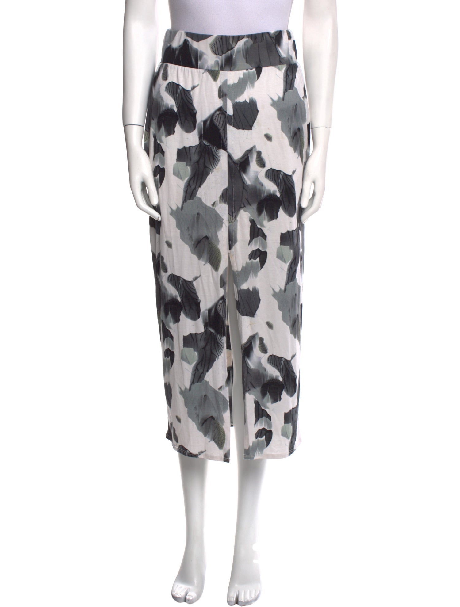 Helmut Lang Silk Midi Length Skirt