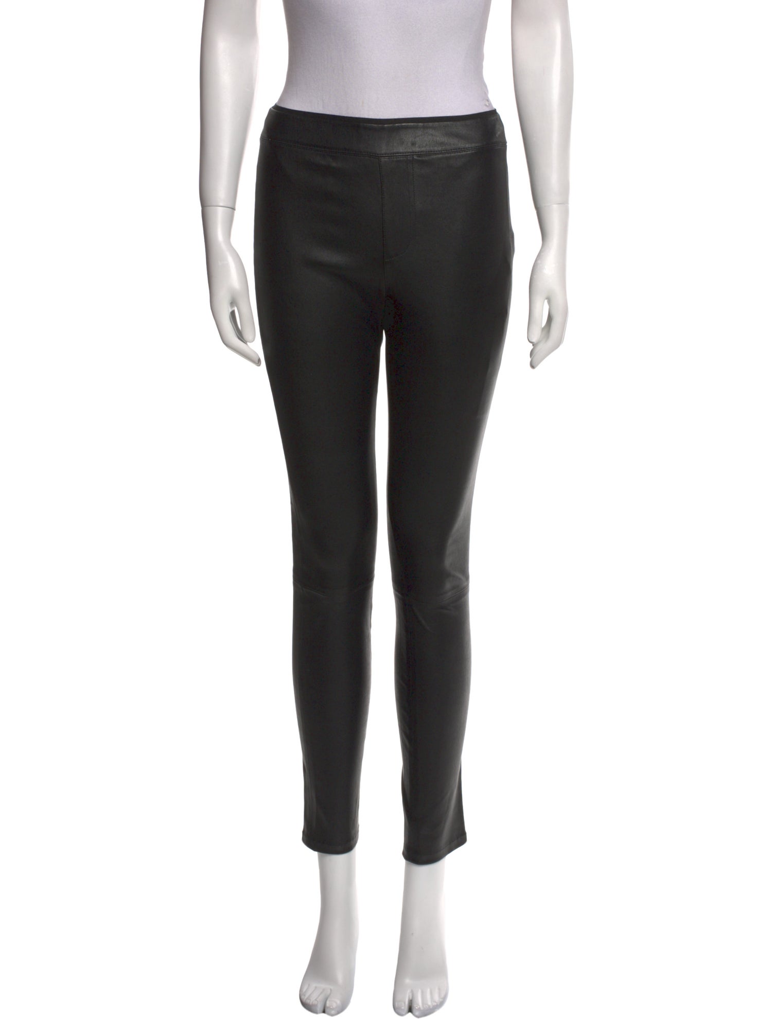 Helmut Lang Leather Skinny Leg Pants