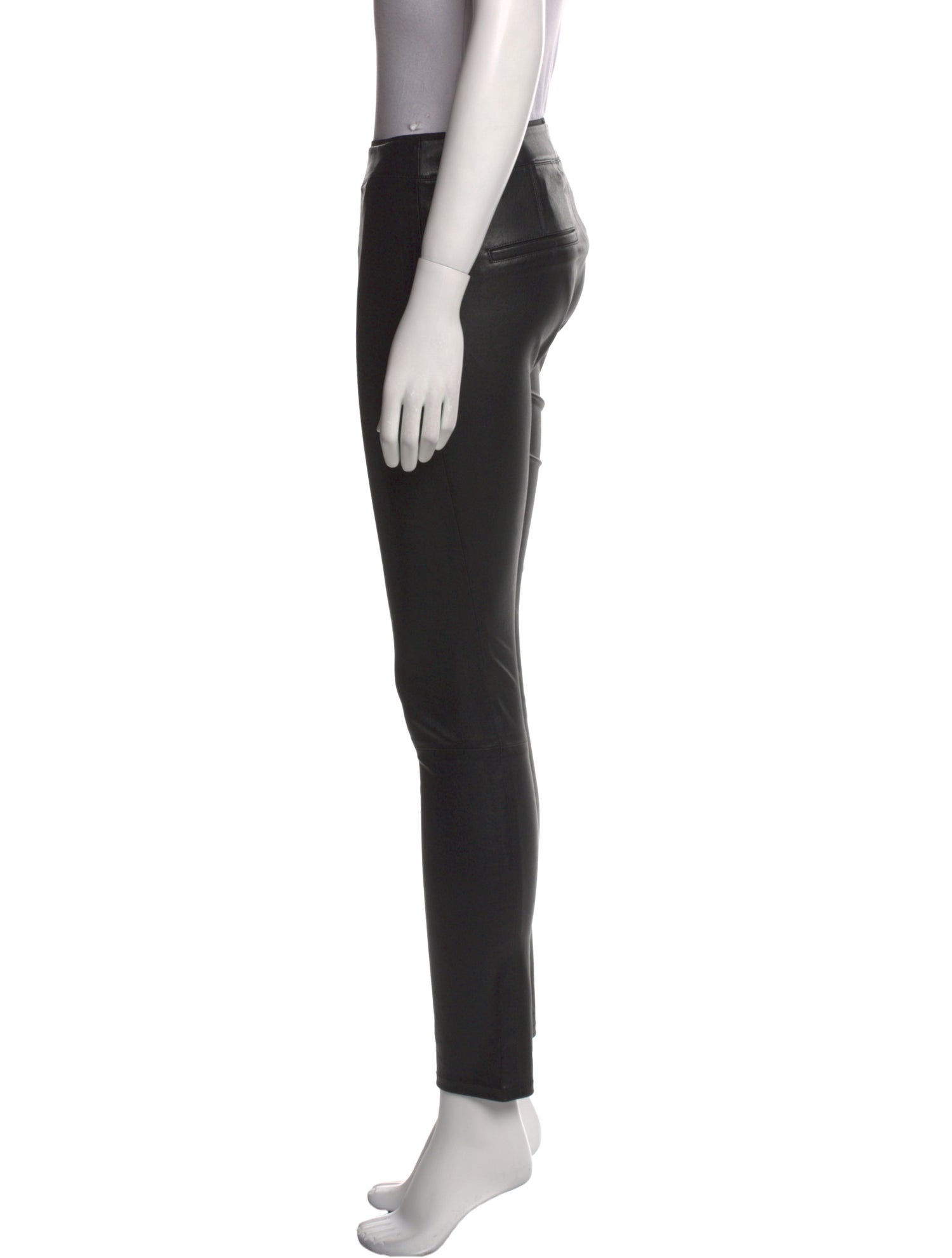 Helmut Lang Leather Skinny Leg Pants