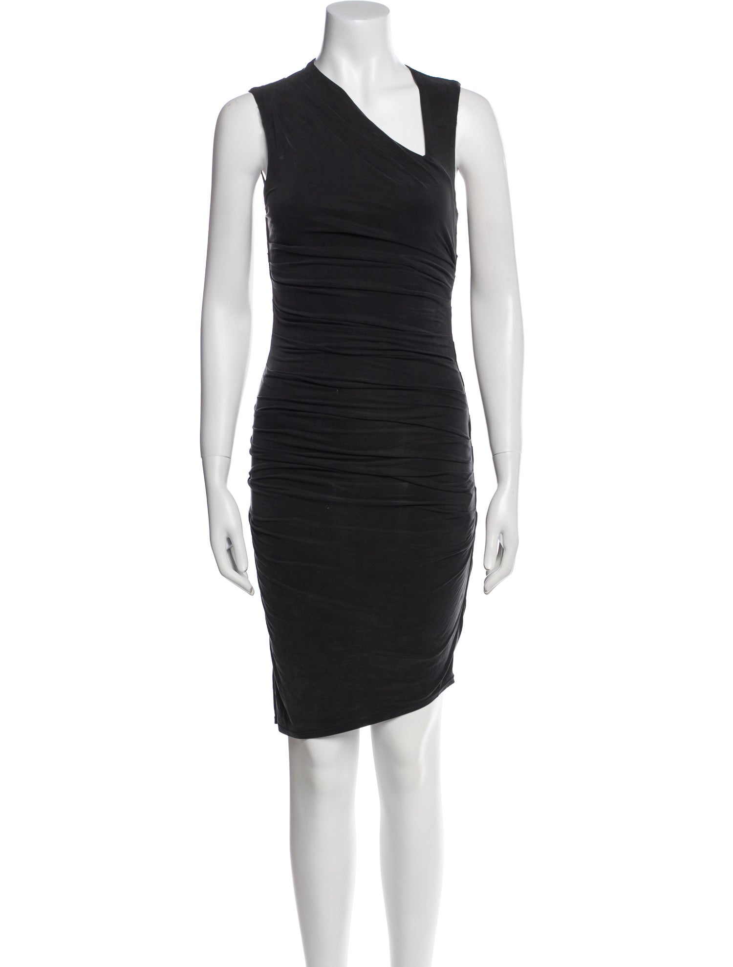 Helmut Lang V-Neck Knee-Length Dress