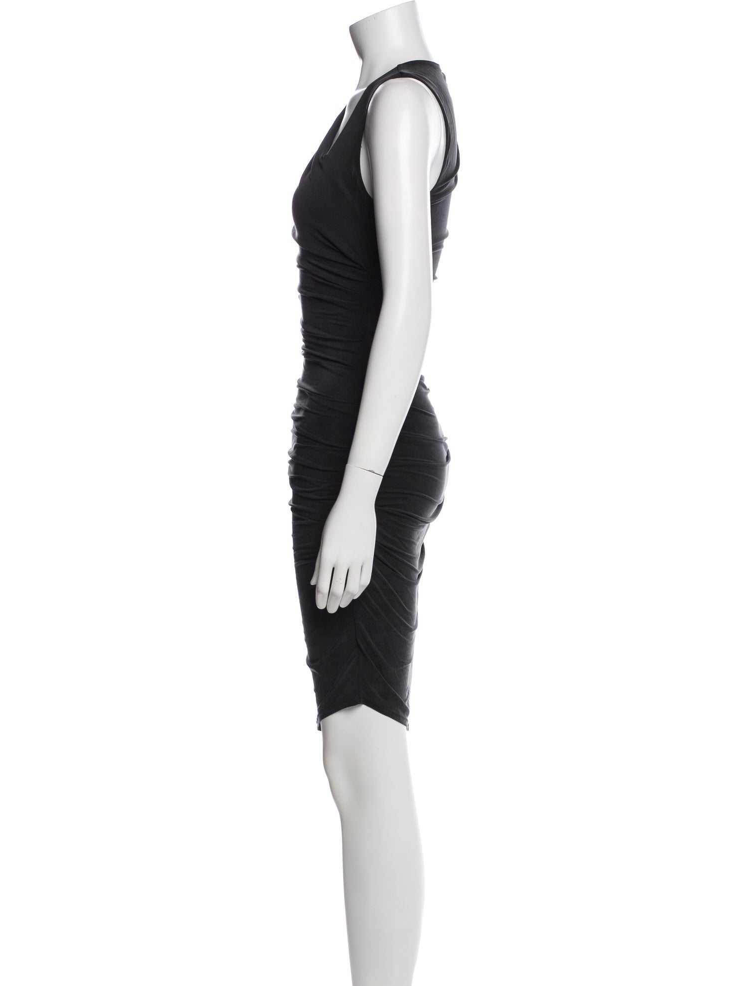 Helmut Lang V-Neck Knee-Length Dress