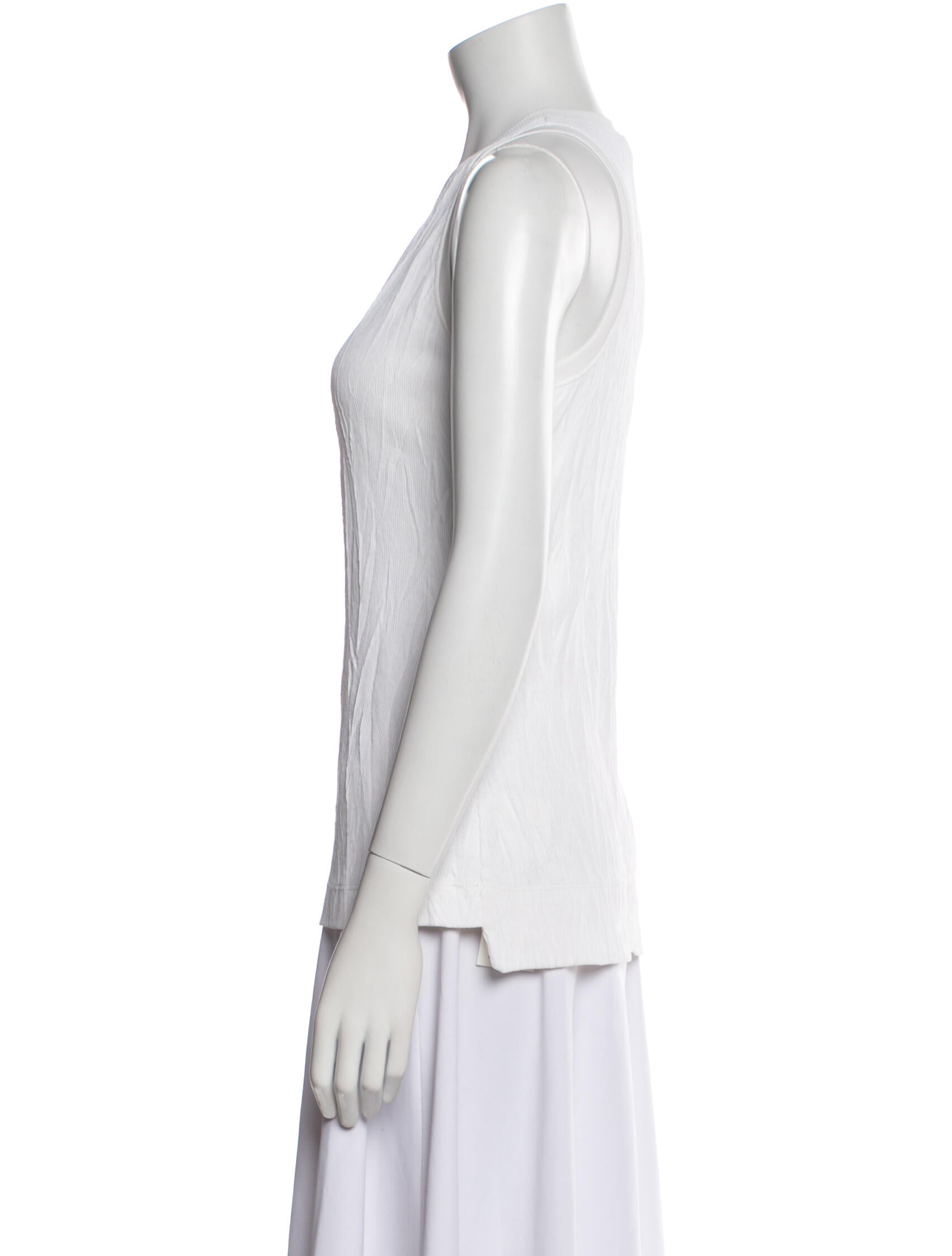 Helmut Lang Crew Neck Sleeveless Top