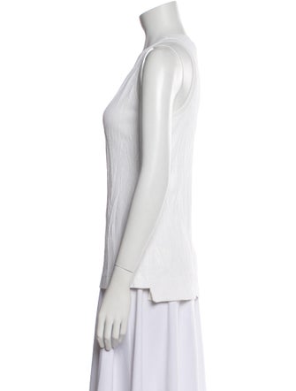 Helmut Lang Crew Neck Sleeveless Top