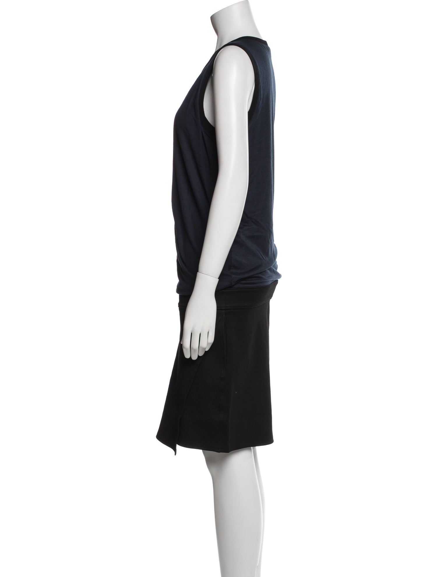 Helmut Lang Scoop Neck Knee-Length Dress