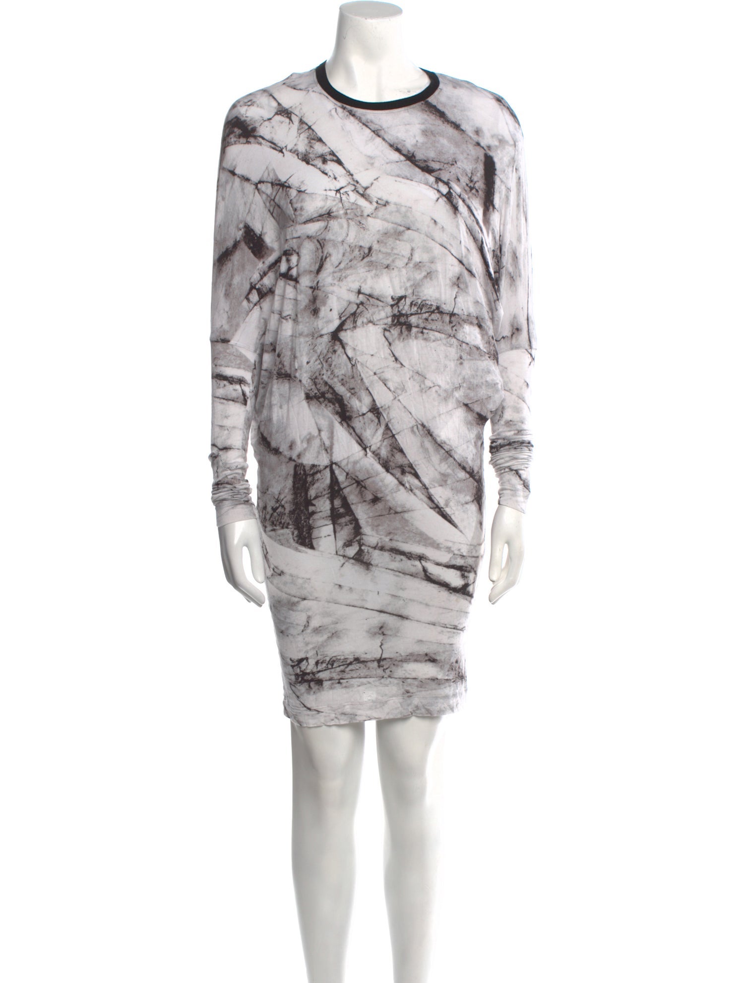 Helmut Lang Tie-Dye Print Mini Dress