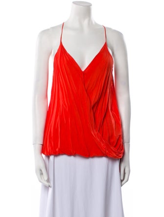 Helmut Lang V-Neck Sleeveless Blouse