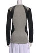 Helmut Lang Colorblock Pattern Crew Neck Sweater