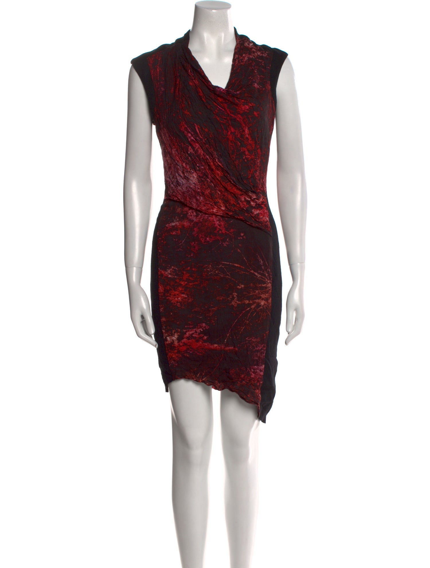 Helmut Lang Printed Knee-Length Dress