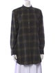 Helmut Lang Wool Plaid Print Tunic
