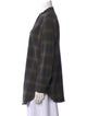 Helmut Lang Wool Plaid Print Tunic