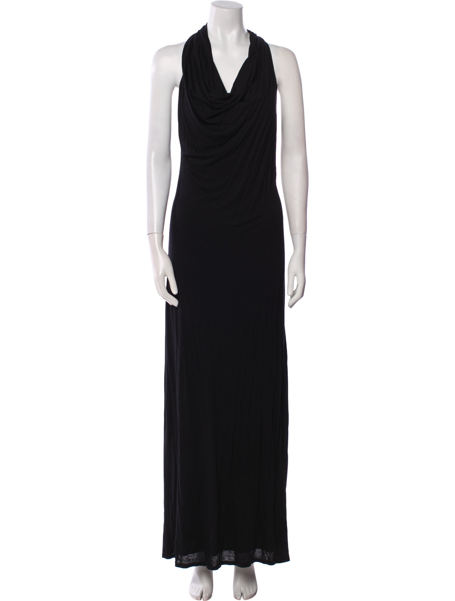 Helmut Lang Cowl Neck Long Dress