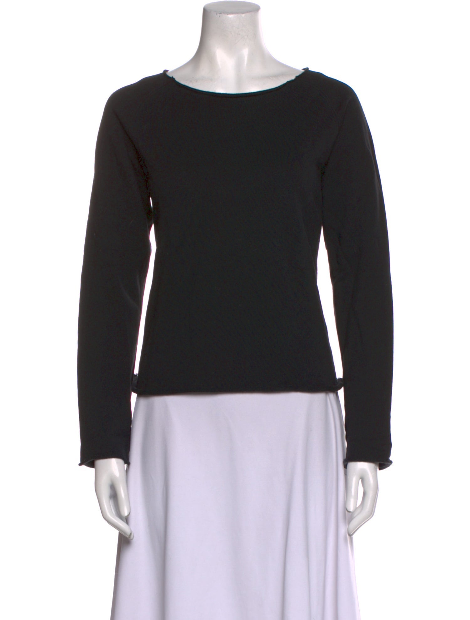 Helmut Lang Scoop Neck Long Sleeve Sweatshirt