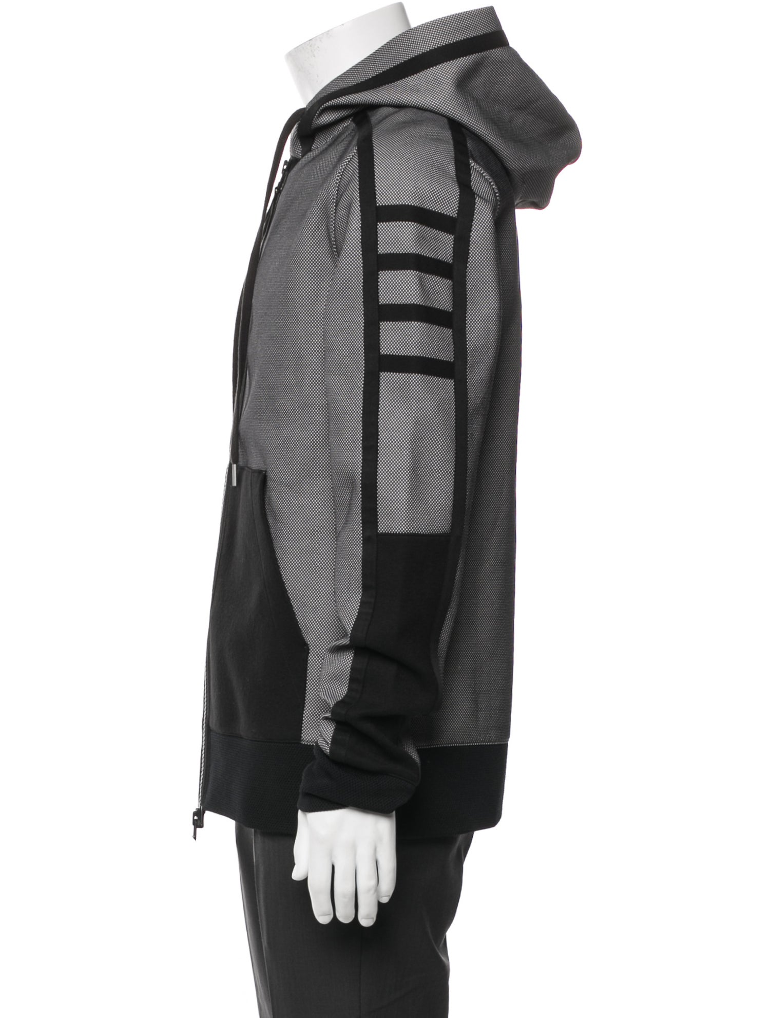 Helmut Lang Colorblock Pattern Puffer Coat