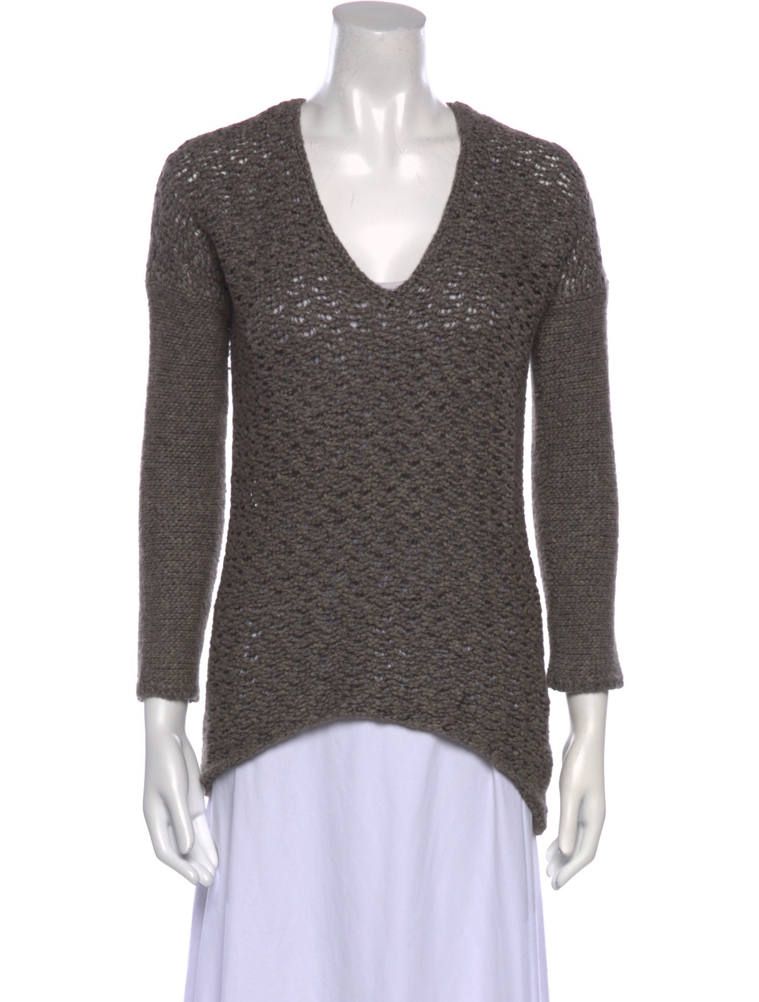 Helmut Lang Alpaca V-Neck Sweater