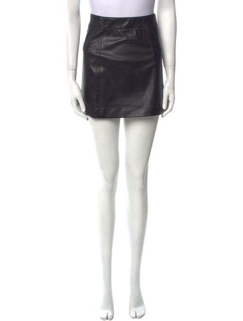 Helmut Lang Leather Mini Skirt
