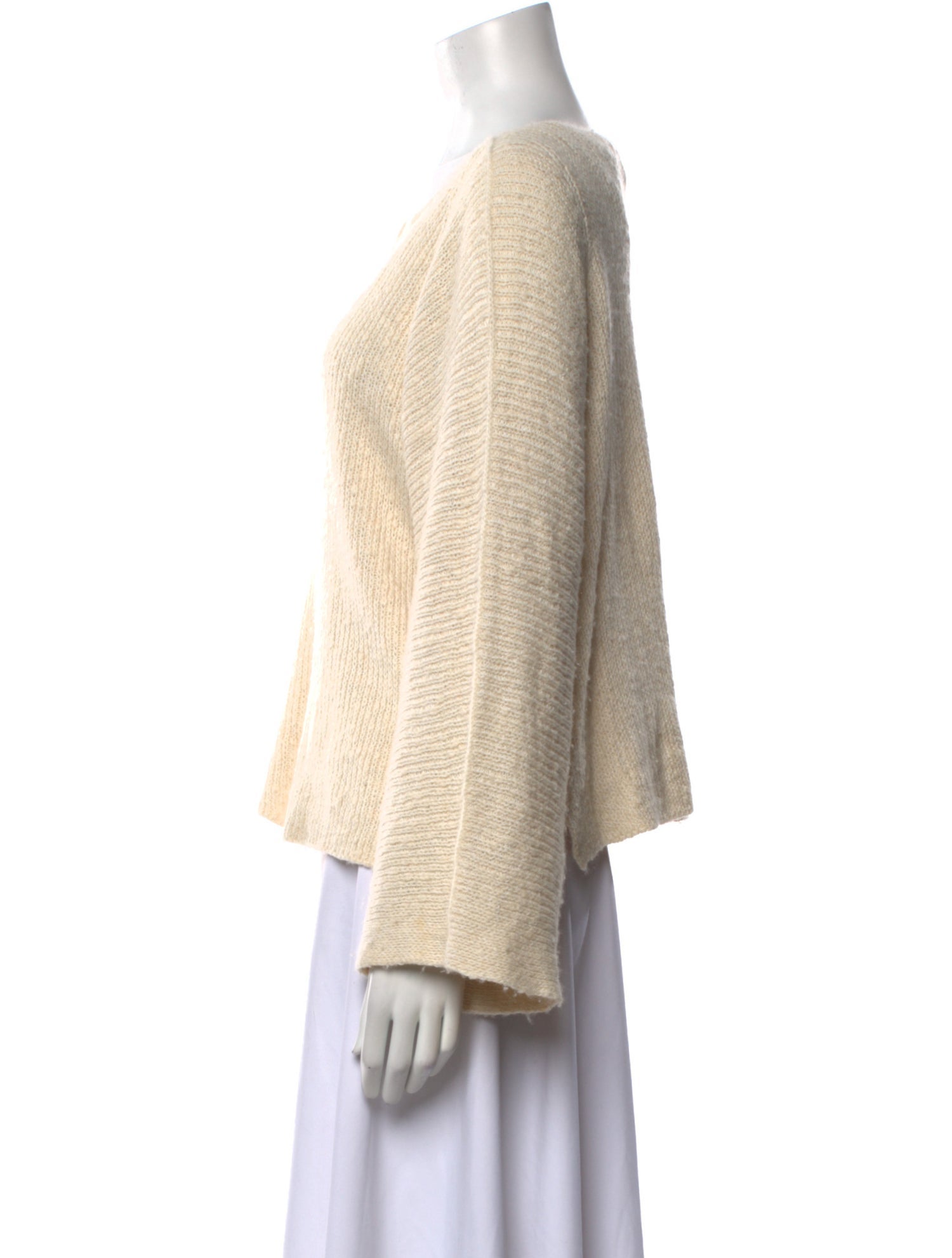 Helmut Lang Cashmere Bateau Neckline Sweater