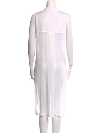 Helmut Lang Mock Neck Midi Length Dress