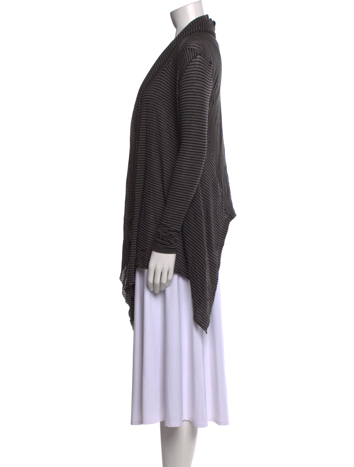 Helmut Lang Striped Open Front Sweater