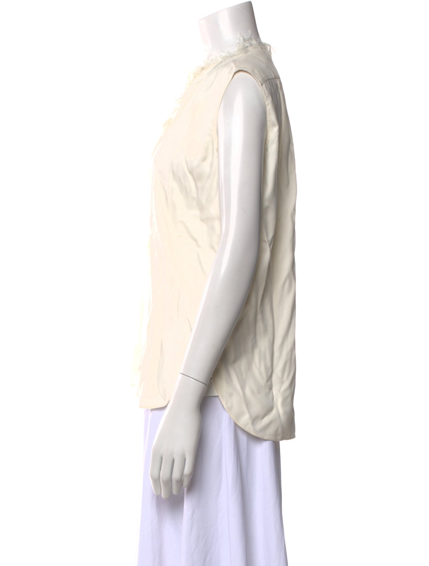 Helmut Lang Silk V-Neck Blouse w/ Tags