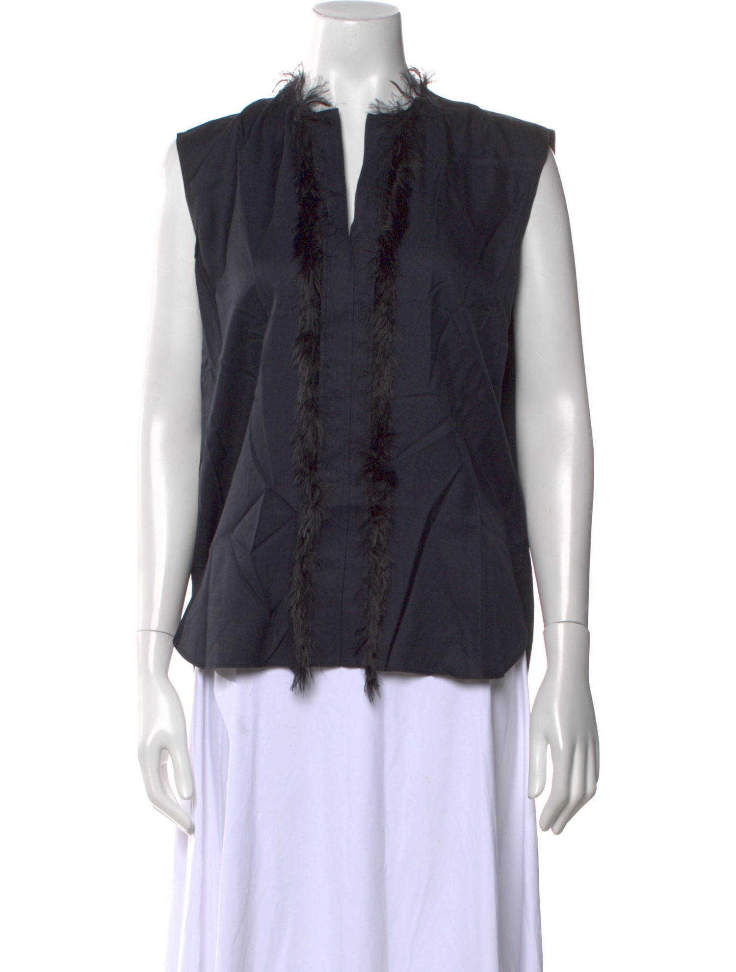 Helmut Lang Silk V-Neck Blouse