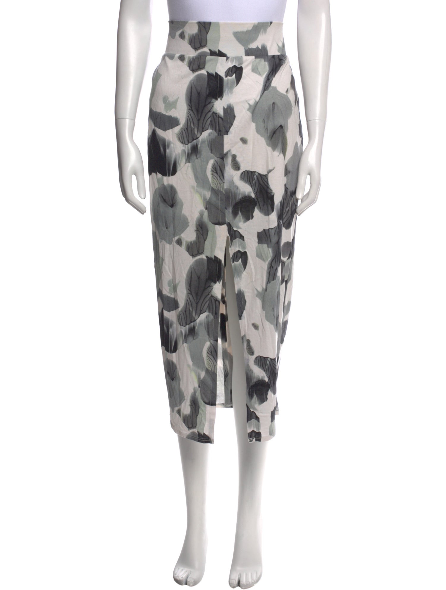 Helmut Lang Silk Midi Length Skirt