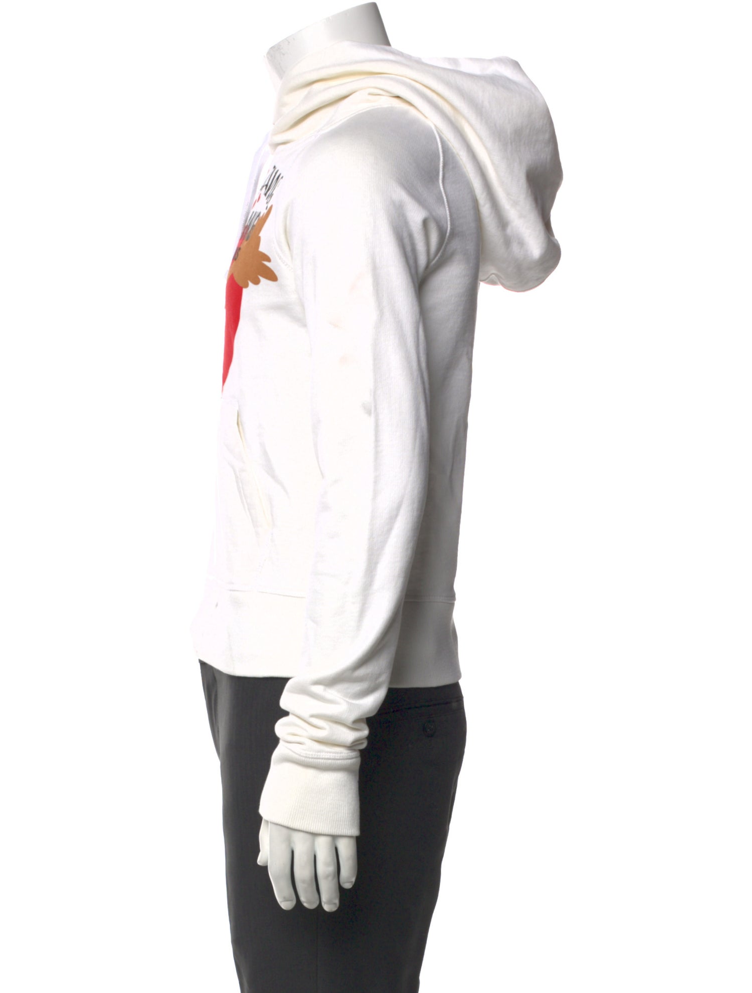 Helmut Lang Graphic Print Crew Neck Hoodie