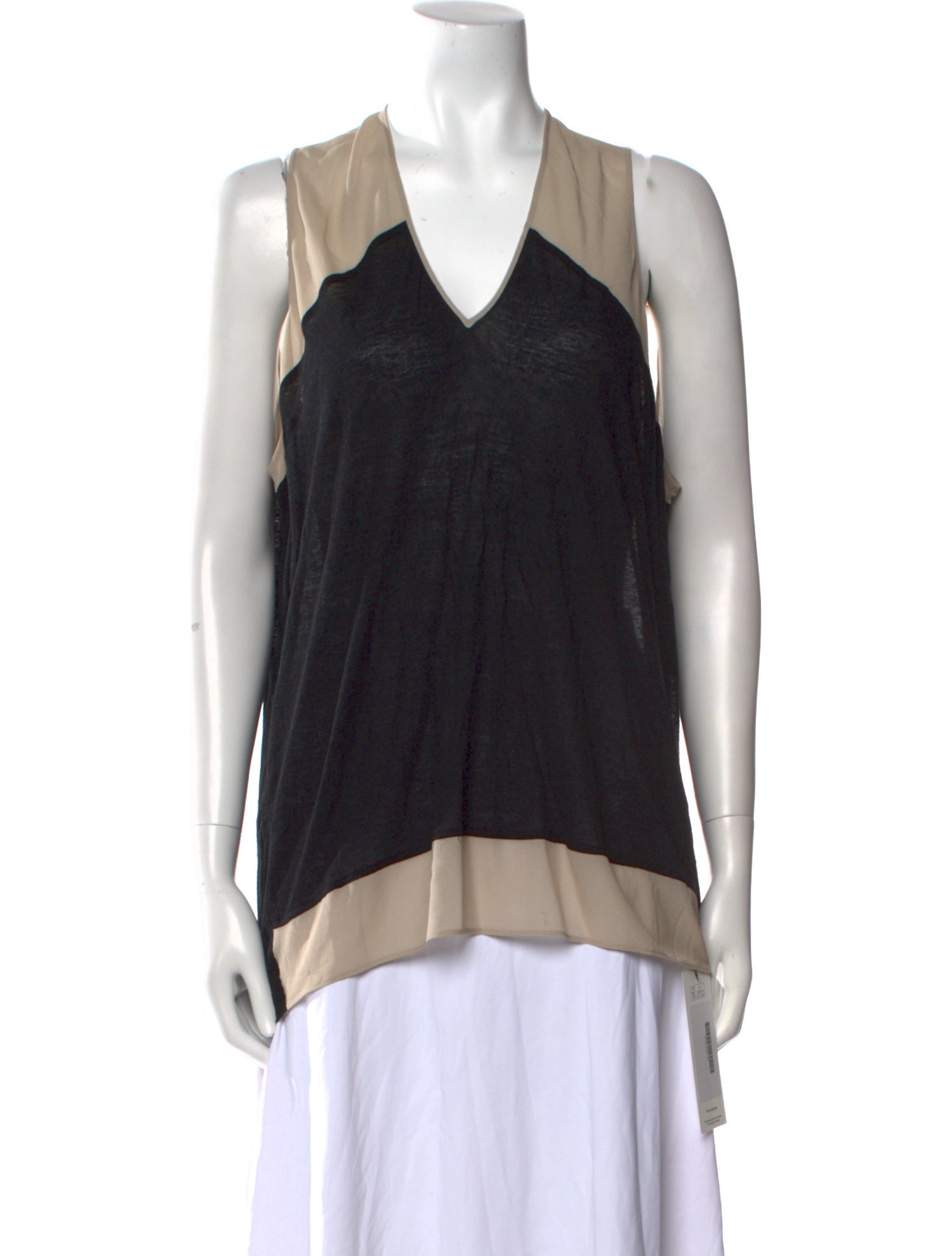 Helmut Lang V-Neck Sleeveless Top