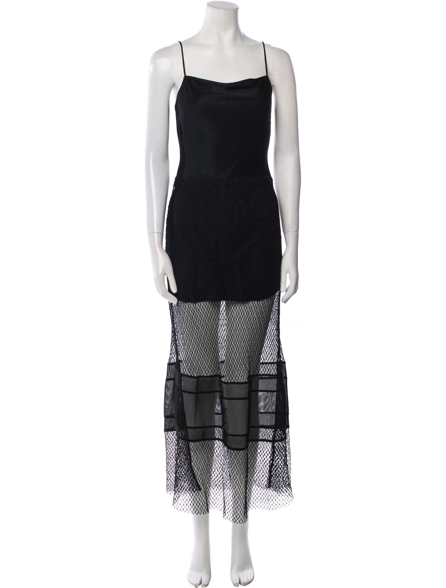 Helmut Lang Square Neckline Long Dress