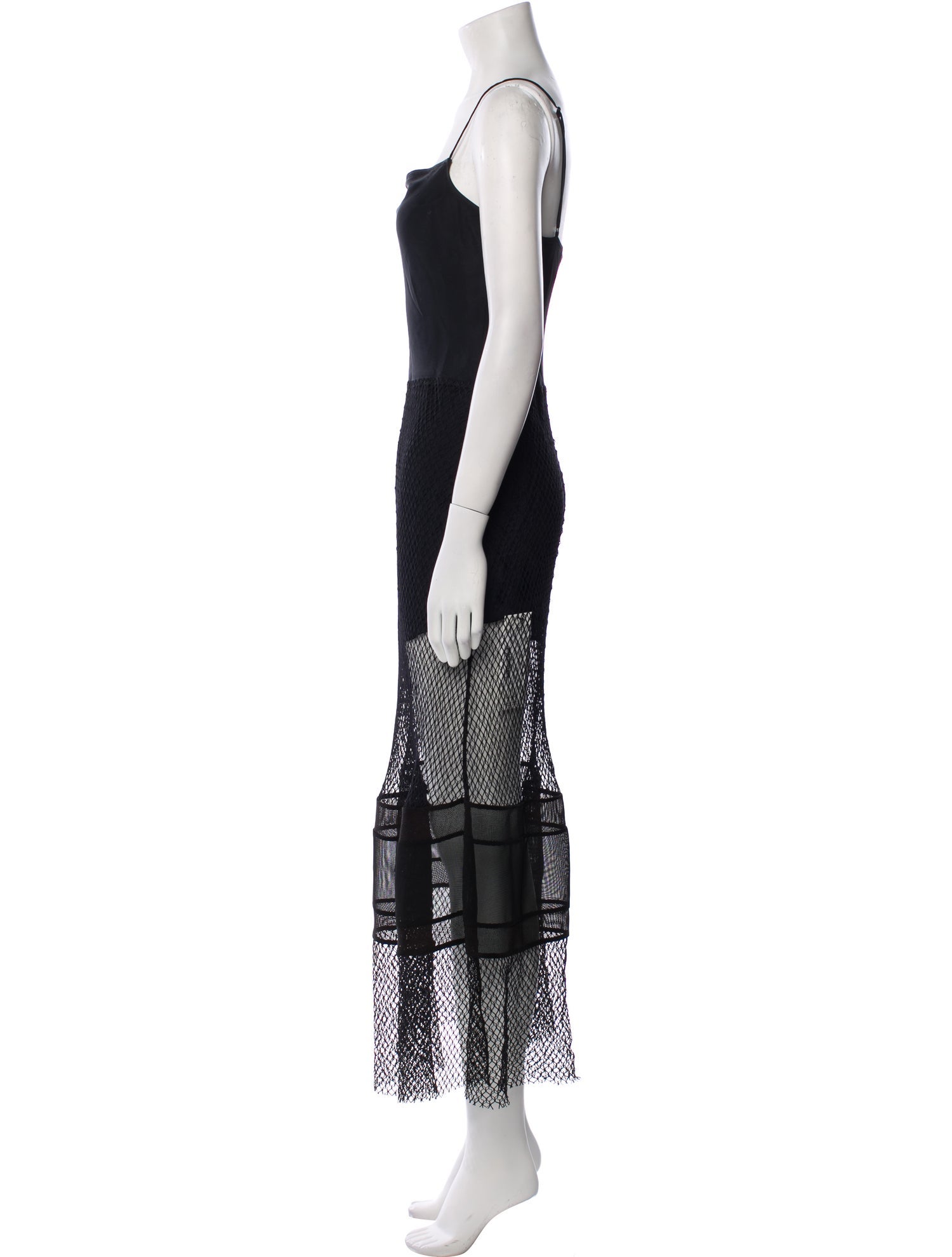 Helmut Lang Square Neckline Long Dress