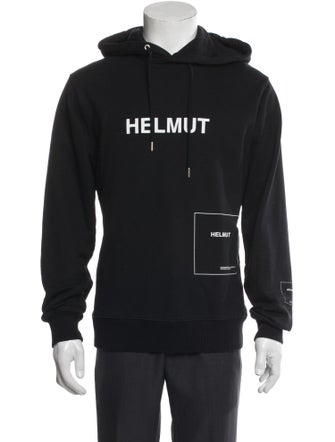 Helmut Lang Graphic Print Crew Neck Hoodie