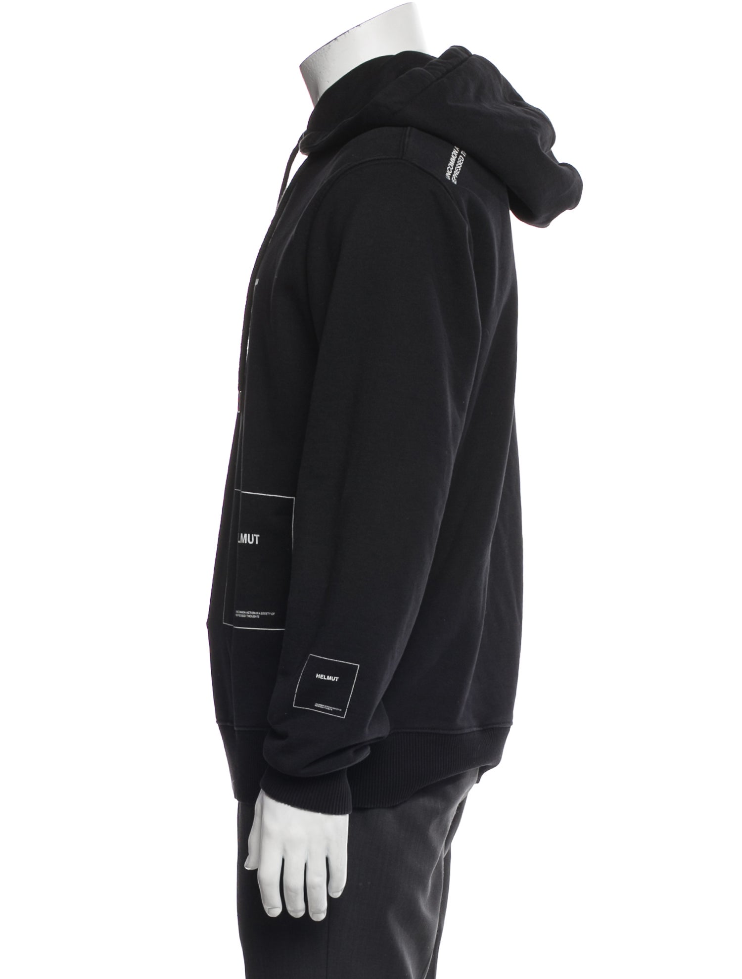 Helmut Lang Graphic Print Crew Neck Hoodie