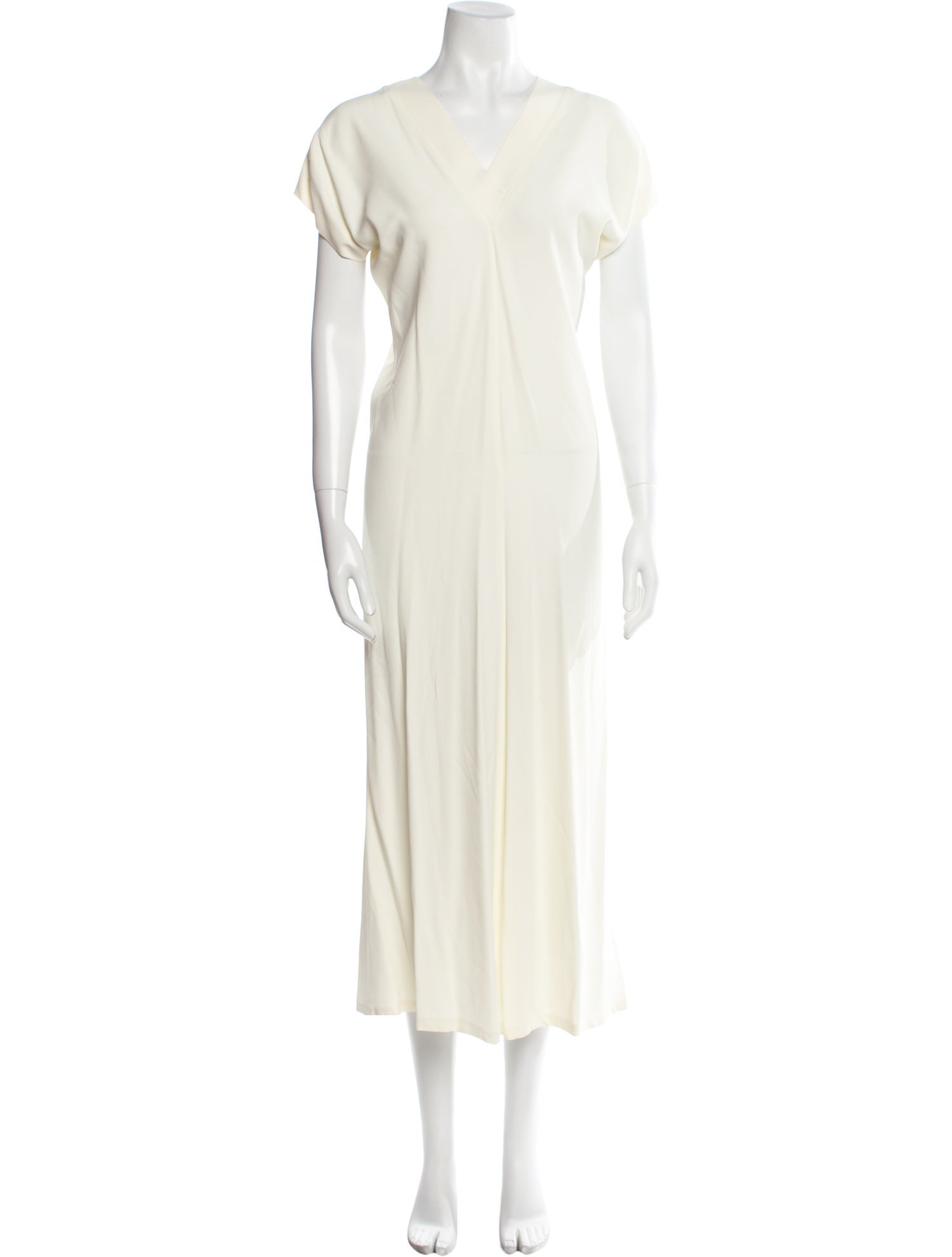 Helmut Lang V-Neck Long Dress