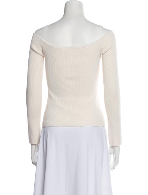 Helmut Lang Off-The-Shoulder Long Sleeve Top