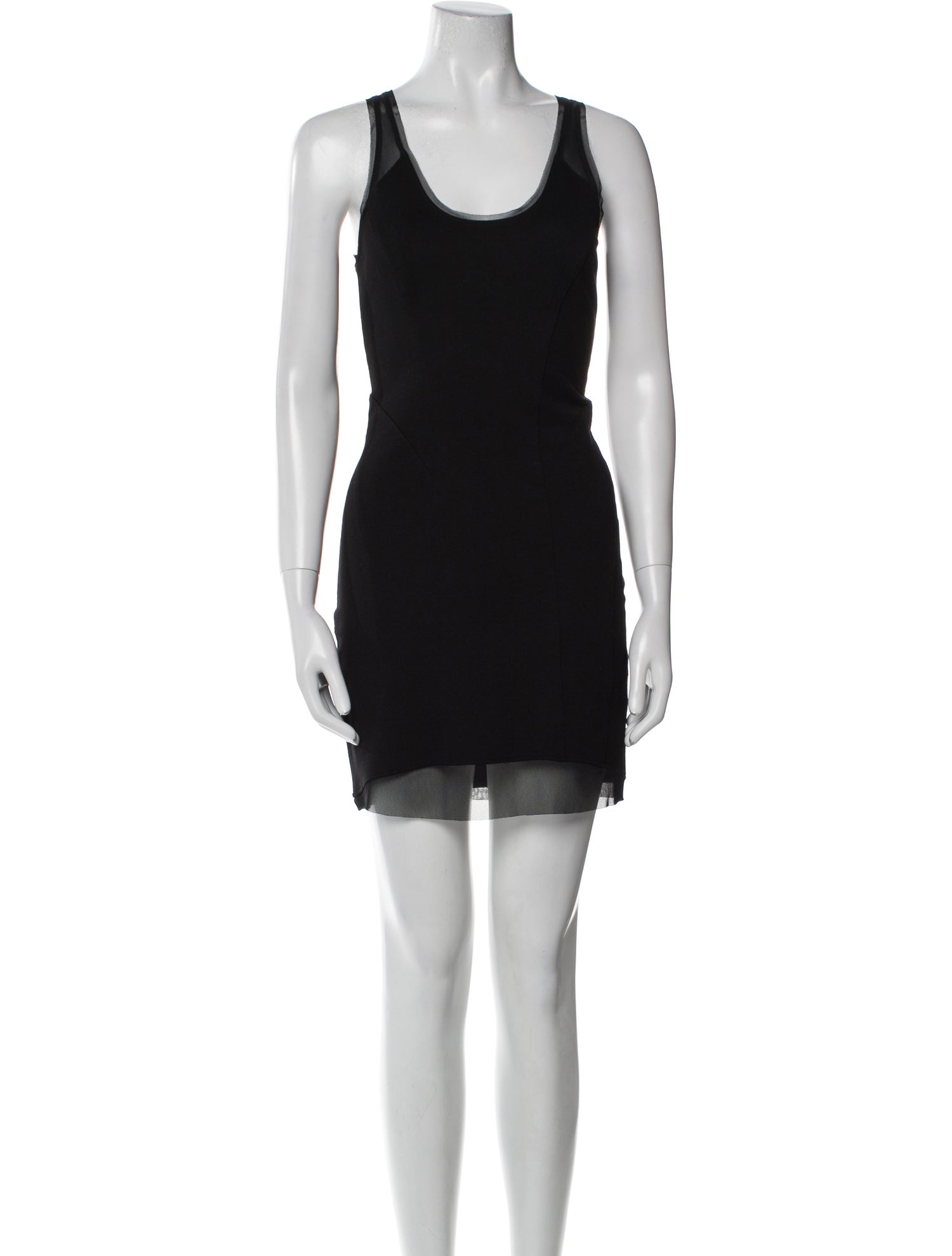 Helmut Lang Scoop Neck Mini Dress