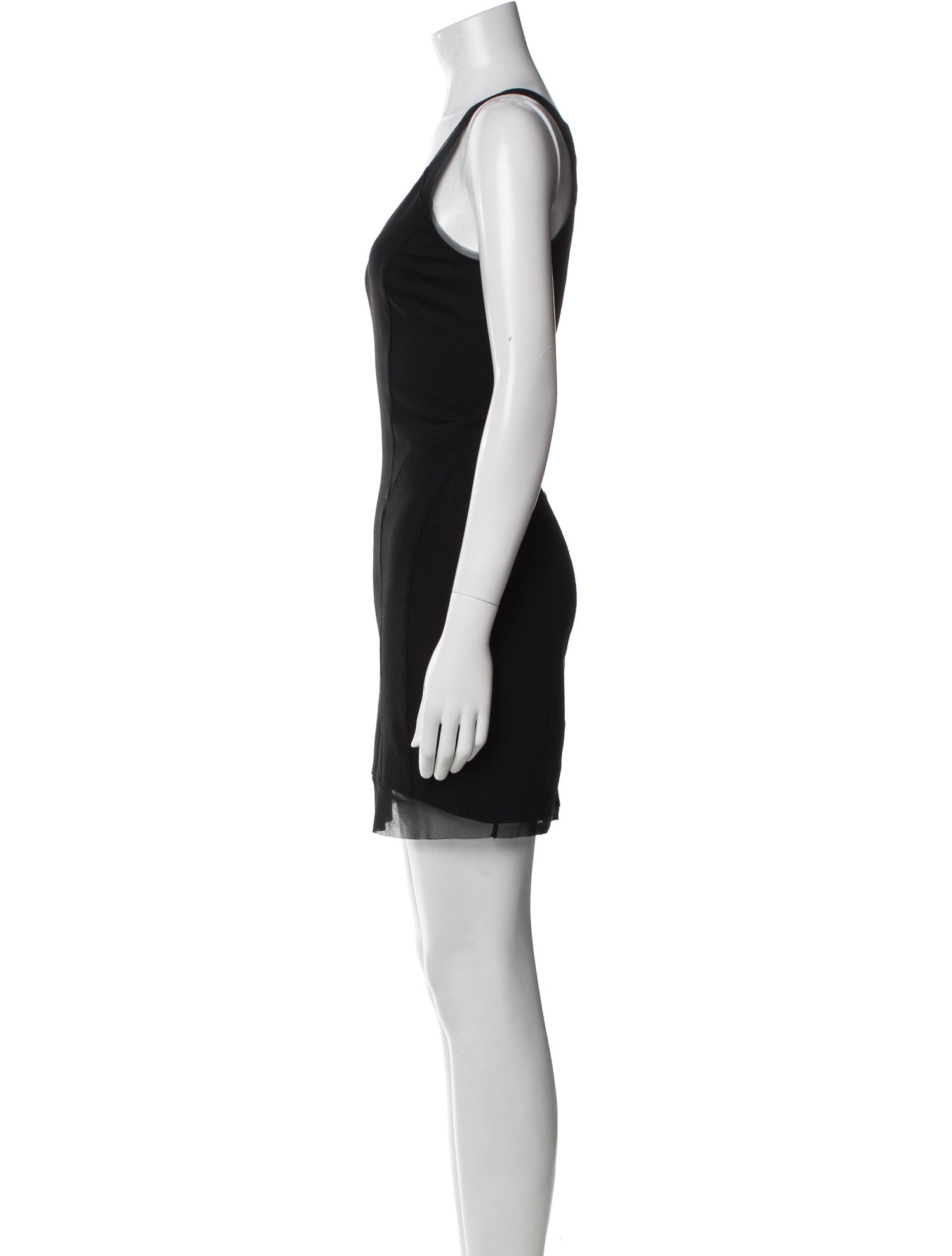 Helmut Lang Scoop Neck Mini Dress