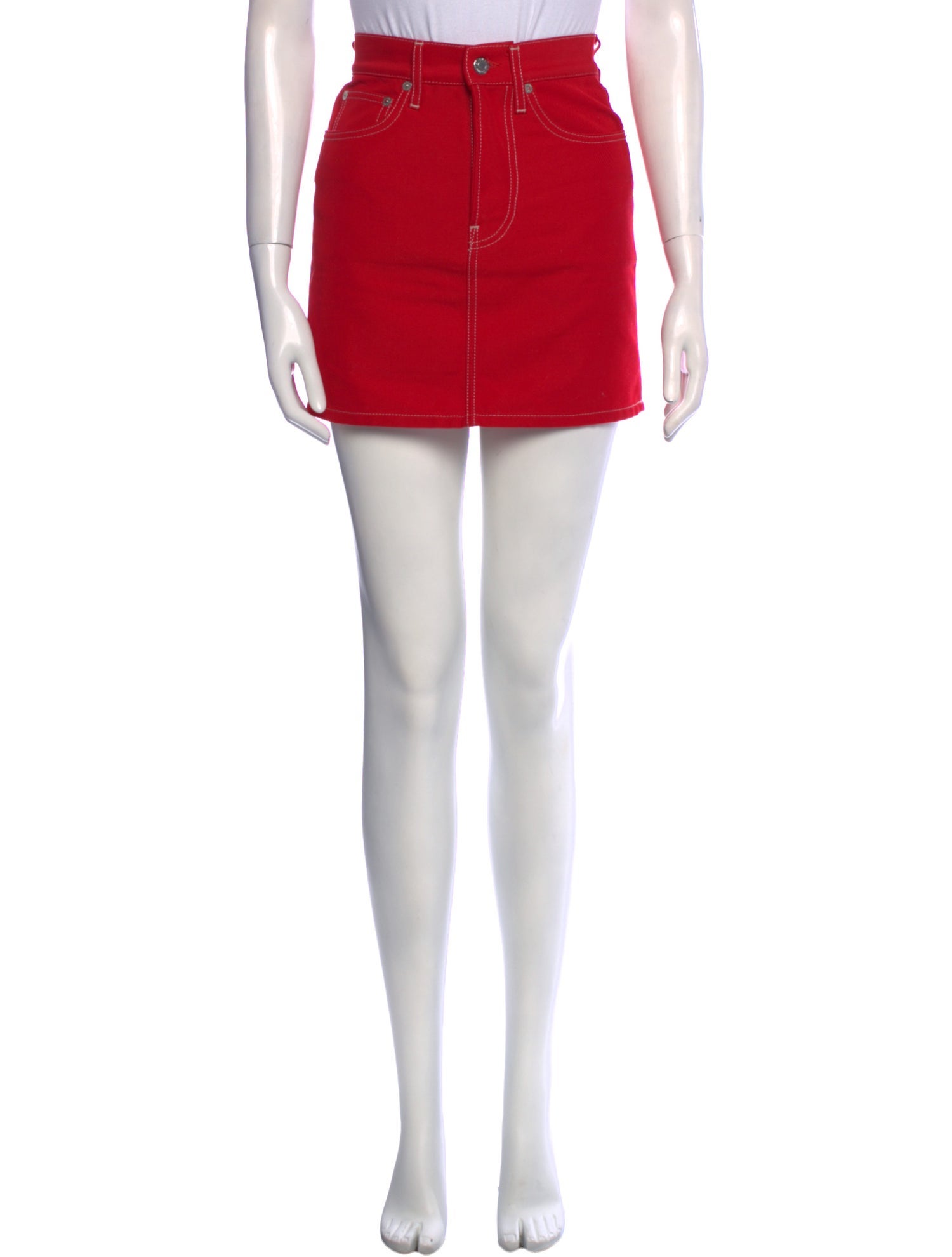 Helmut Lang Whipstitch Trim Mini Skirt