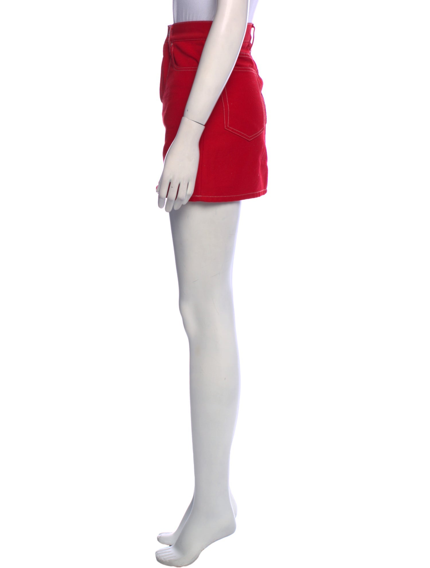 Helmut Lang Whipstitch Trim Mini Skirt