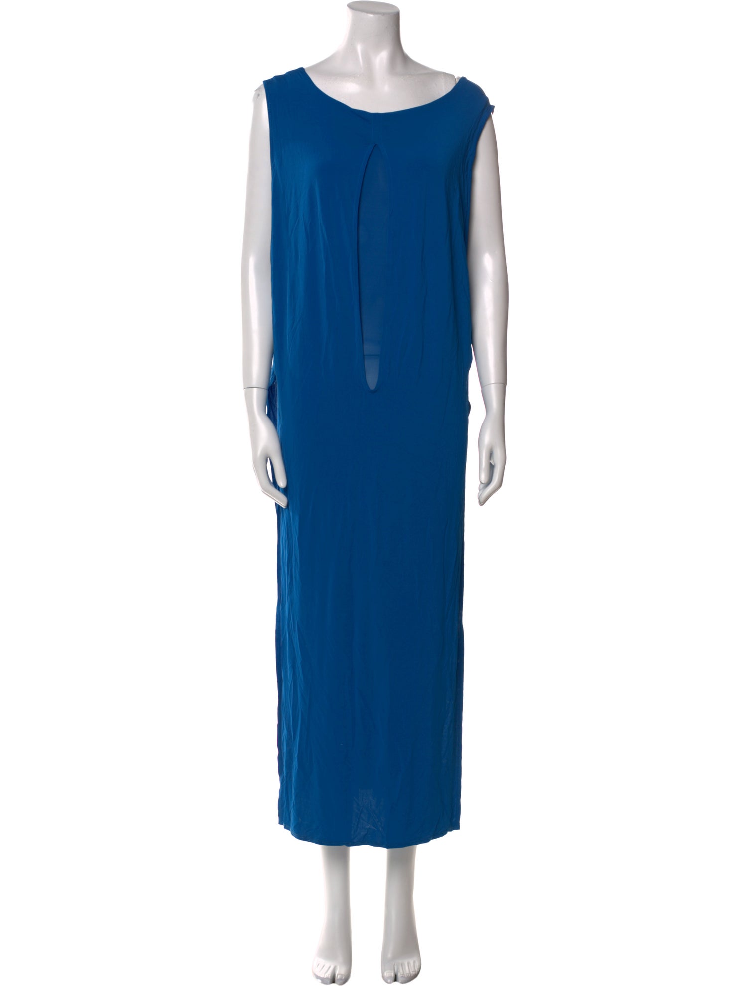 Helmut Lang Scoop Neck Long Dress