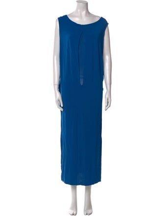 Helmut Lang Scoop Neck Long Dress