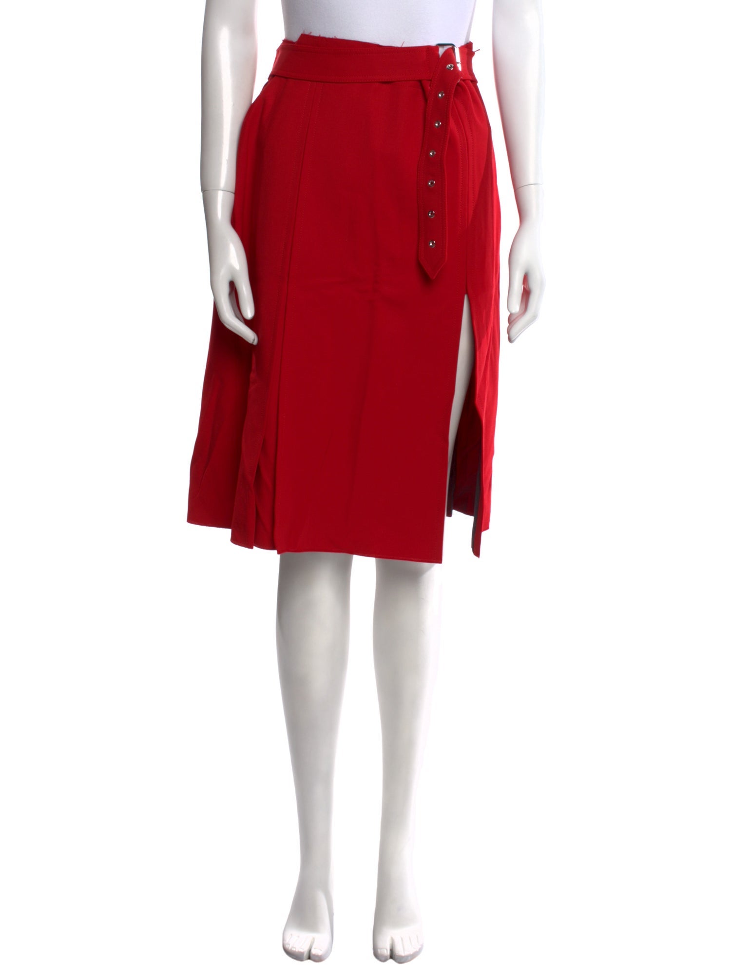 Helmut Lang Virgin Wool Knee-Length Skirt