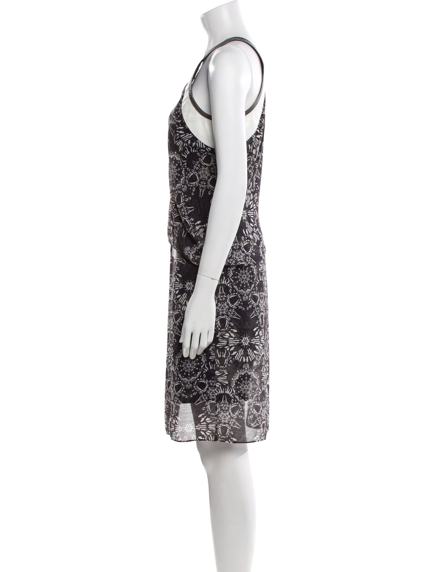 Helmut Lang Printed Knee-Length Dress