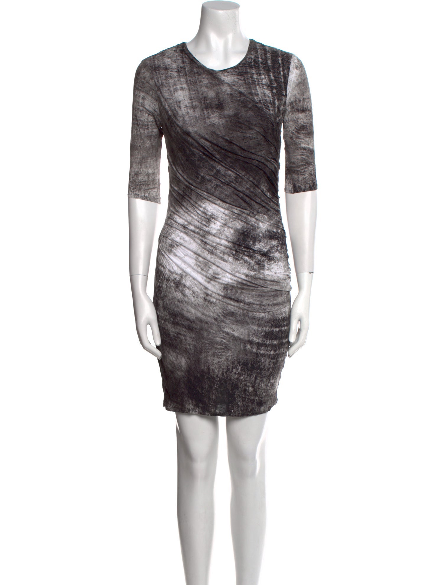 Helmut Lang Tie-Dye Print Mini Dress