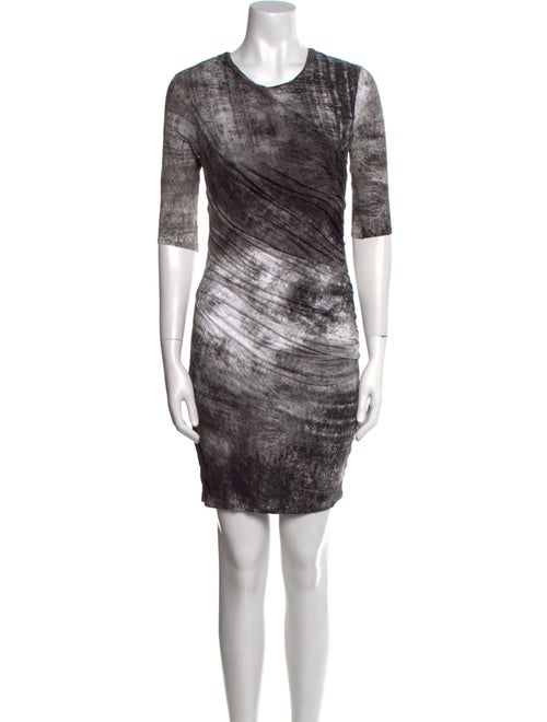 Helmut Lang Tie-Dye Print Mini Dress