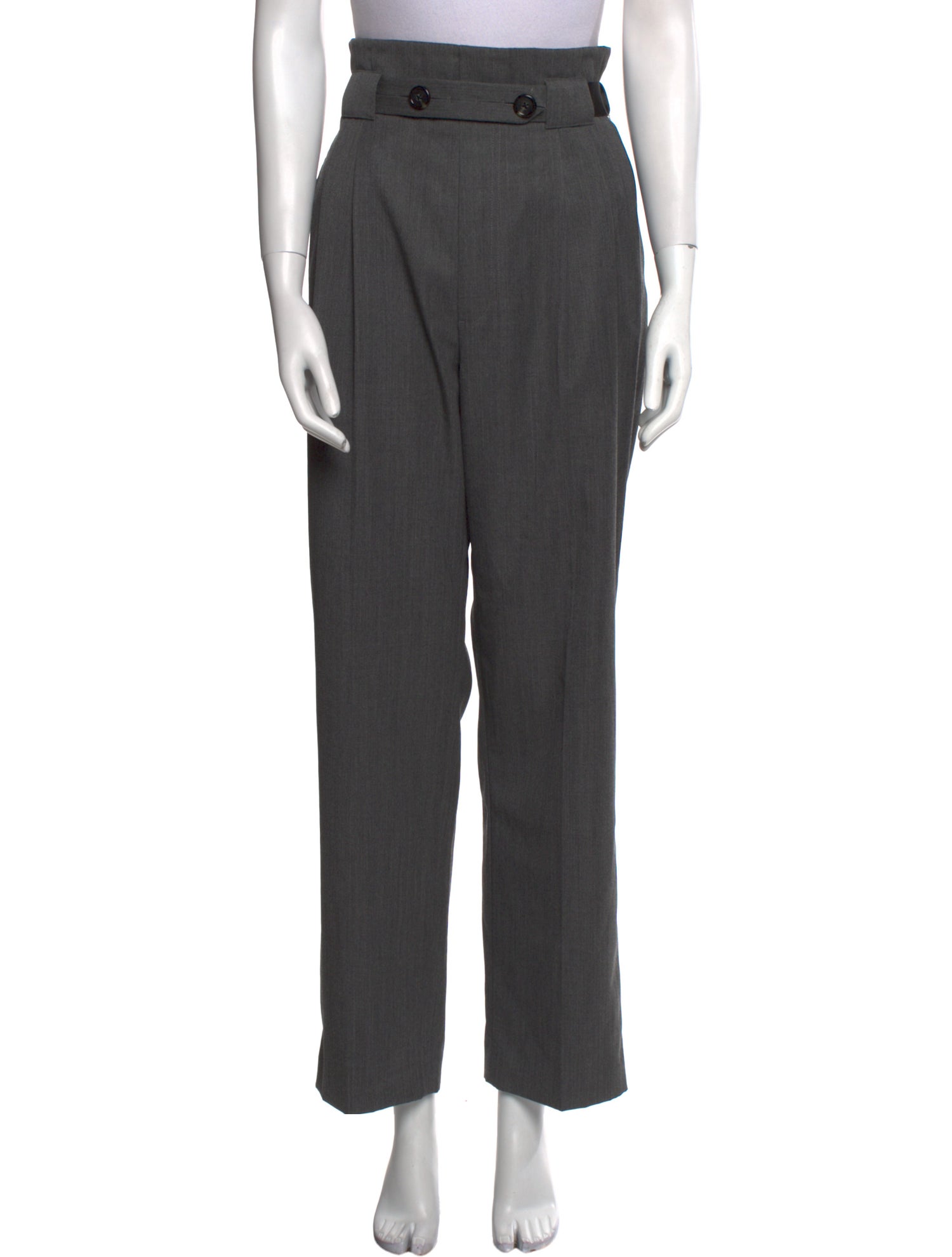 Helmut Lang Virgin Wool Wide Leg Pants