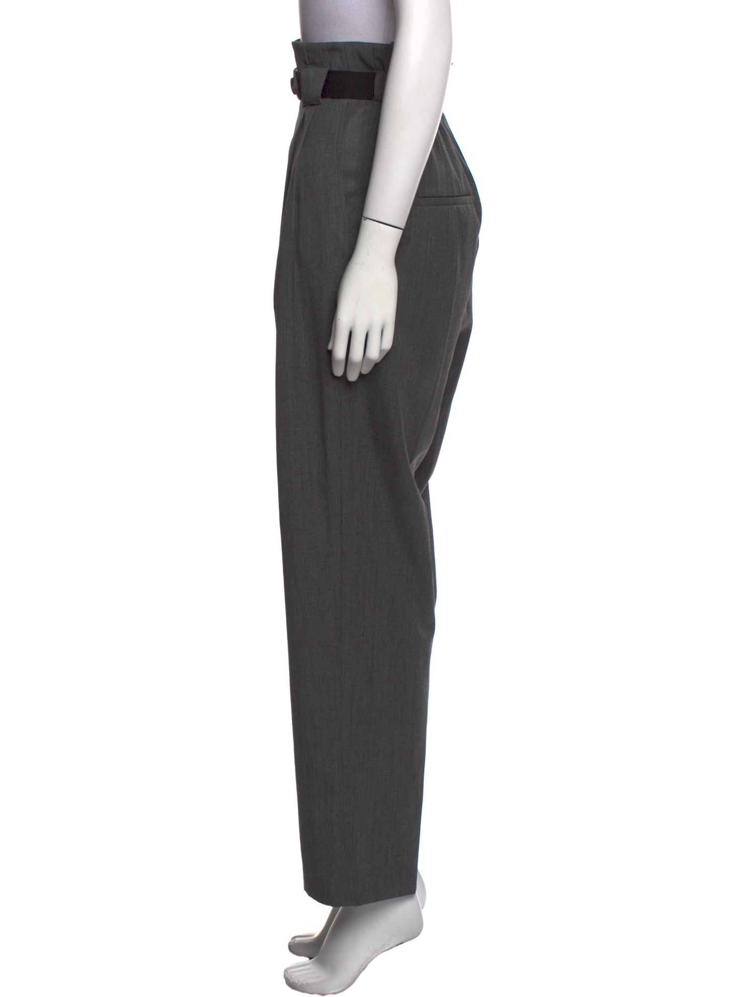 Helmut Lang Virgin Wool Wide Leg Pants